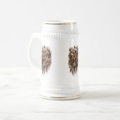 Tribale Boho Herten, Dromend van Herten Bierpul (Voorkant links)