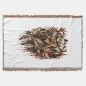 Tribale Boho Herten, Dromend van Herten Deken (Voorkant)