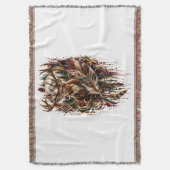 Tribale Boho Herten, Dromend van Herten Deken (Voorkant Verticaal)
