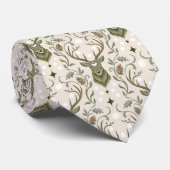Tribale Boho Herten, Dromend van Herten Stropdas (Opgerold)
