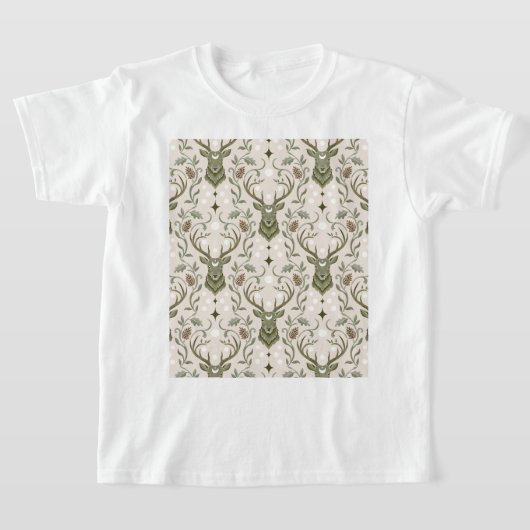Tribale Boho Herten, Dromend van Herten T-shirt (Laagn)
