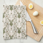 Tribale Boho Herten, Dromend van Herten Theedoek (Quarter Fold)