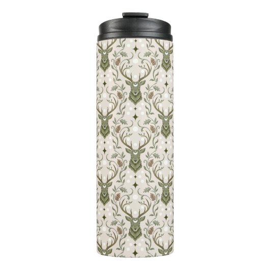 Tribale Boho Herten, Dromend van Herten Thermosbeker (Voorkant)