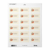 Tribale Bos Vos Baby Shower Adreslabel Etiket (Full Sheet)