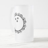 tribale bowling matglas bierpul (Voorkant links)