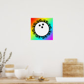 tribale bowling poster (Keuken)