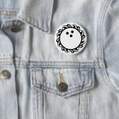 tribale bowling ronde button 5,7 cm (In situ)