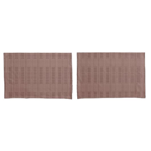 Tribale bruine patroon kussensloop (Voorkant-Set)