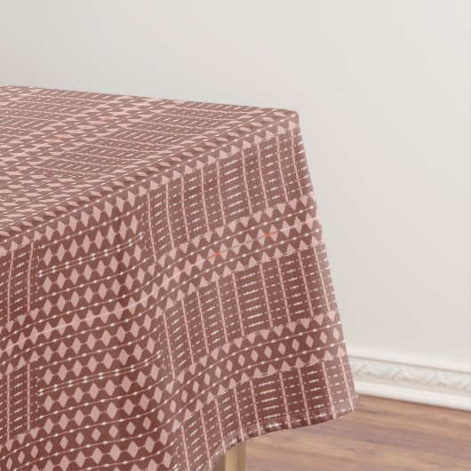 Tribale bruine patroon tafelkleed (Voorbeeld)