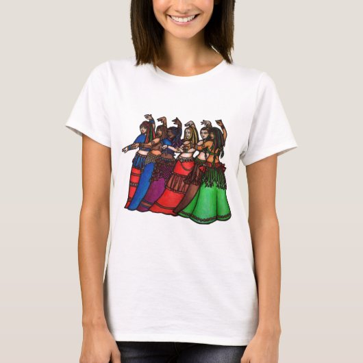 Tribale buikdansers t-shirt (Voorkant)