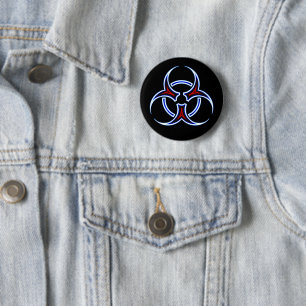Tribale Button van het symbool voor het biogevaar