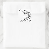 Tribale chirurg - Shovelnose Vierkante Sticker (Tas)