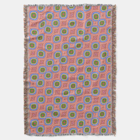 Tribale cirkels deken (Voorkant Verticaal)