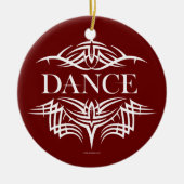 Tribale dans (vlakke dans) keramisch ornament (Voorkant)