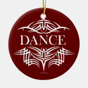 Tribale dans (vlakke dans) keramisch ornament