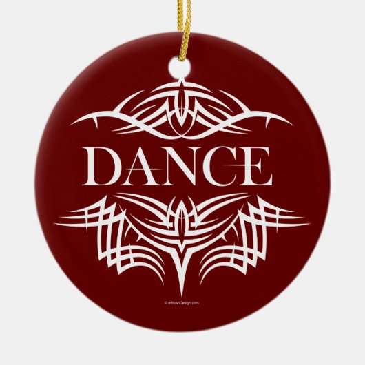 Tribale dans (vlakke dans) keramisch ornament (Voorkant)