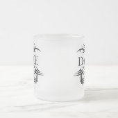 Tribale dans (vlakke dans) matglas koffiemok (Center)