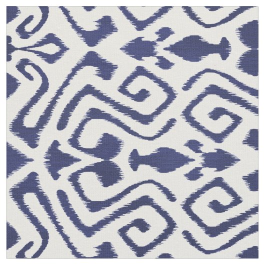 Tribale der Blauwe Kikat Stof (Close Up)