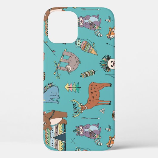 Tribale dieren: bospatroon. Case-Mate iPhone case (Achterkant)