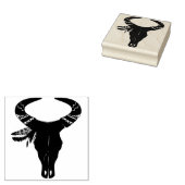 Tribale Dierenskelet Rubberstempel (Gestempeld)