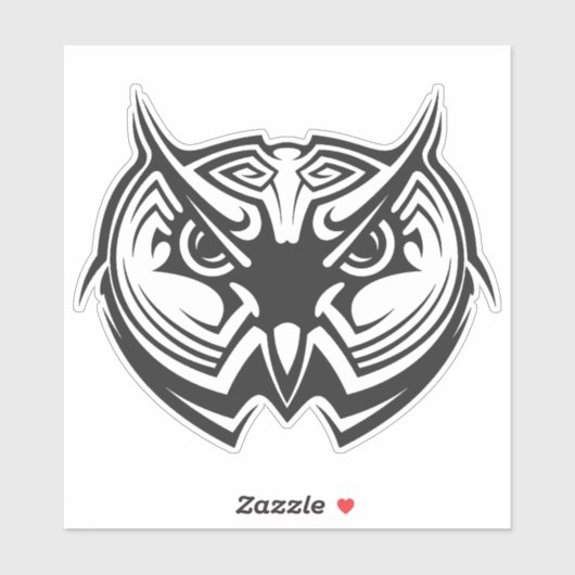 Tribale Dierenvogel Uilen Sticker (Vel)