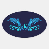 Tribale dolfijnen stickers (Voorkant)