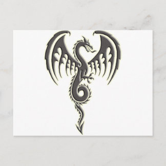 Tribale draak briefkaart