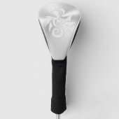 Tribale draak met ingegraveerd effect golfheadcover (Voorkant)