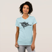 Tribale draden Manta Ray T-shirt (Voorkant volledig)