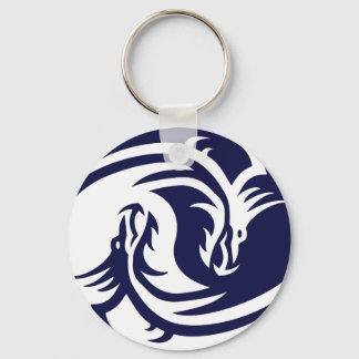 Tribale Dragons Yin Yang () Sleutelhanger