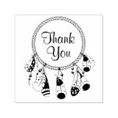 Tribale Dreamcatcher Boho Dank Je Zelfinktende Stempel (Design)