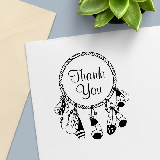 Tribale Dreamcatcher Boho Dank Je Zelfinktende Stempel