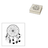 Tribale Dreamcatcher Boho Rubberstempel (Gestempeld)