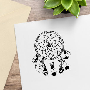 Tribale Dreamcatcher Boho Rubberstempel
