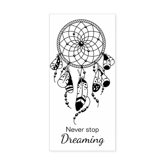 Tribale Dreamcatcher Boho Rubberstempel (Afrduk)