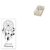 Tribale Dreamcatcher Boho Rubberstempel (Gestempeld)
