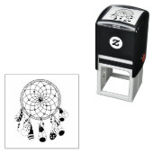 Tribale Dreamcatcher Boho Zelfinktende Stempel (In situ)