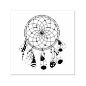 Tribale Dreamcatcher Boho Zelfinktende Stempel (Design)