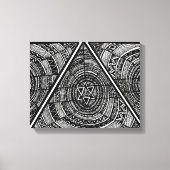 Tribale driehoek canvas afdruk (Voorkant)