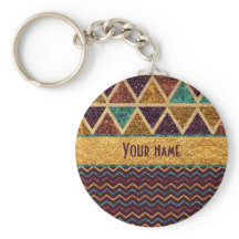 Tribale Driehoeken Chevrons Faux Glitter Folie