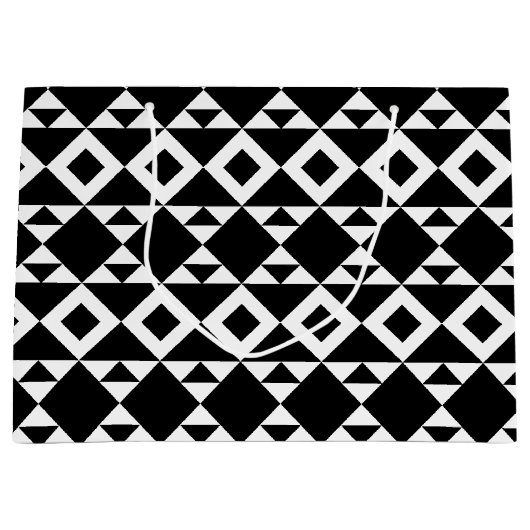 Tribale driehoeken large cadeautasje (Voorkant)