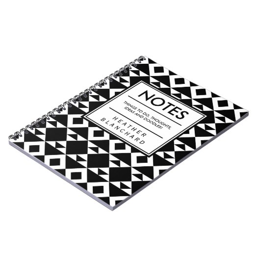 Tribale driehoeken notitieboek (Linkerzijde)