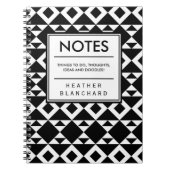 Tribale driehoeken notitieboek (Voorkant)