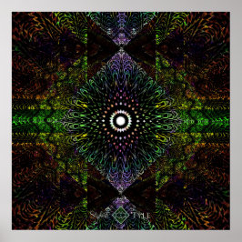 Tribale Driehoekige Prisma Poster