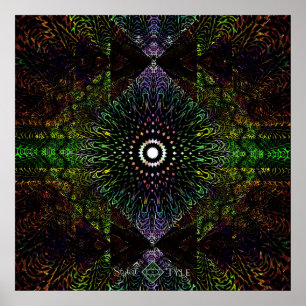 Tribale Driehoekige Prisma Poster