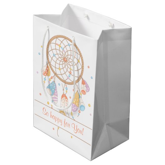 Tribale dromenvanger Boho Zwanger Medium Cadeauzakje (Achterkant Gekanteld)