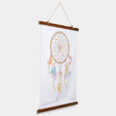 Tribale droomcatcher Boho Hangend Wandkleed (Gebogen)
