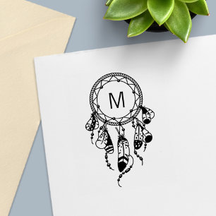 Tribale Droomvanger Boho Monogram Zelfinktende Stempel