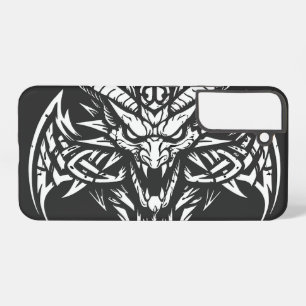 Tribale Duivel Hoofd Grafisch door BurnsInHell Samsung Galaxy Hoesje