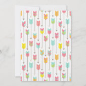 Tribale Eigenaren Triplets Baby shower Invitation Kaart (Achterkant)